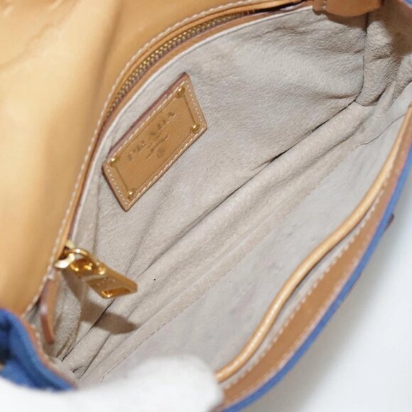 PRADA Shoulder Bag Canvas Blue Auth 111326 - Picture 9 of 16